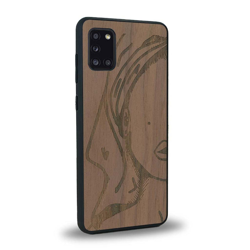 Coque Samsung A31 - Au féminin - Coque en bois