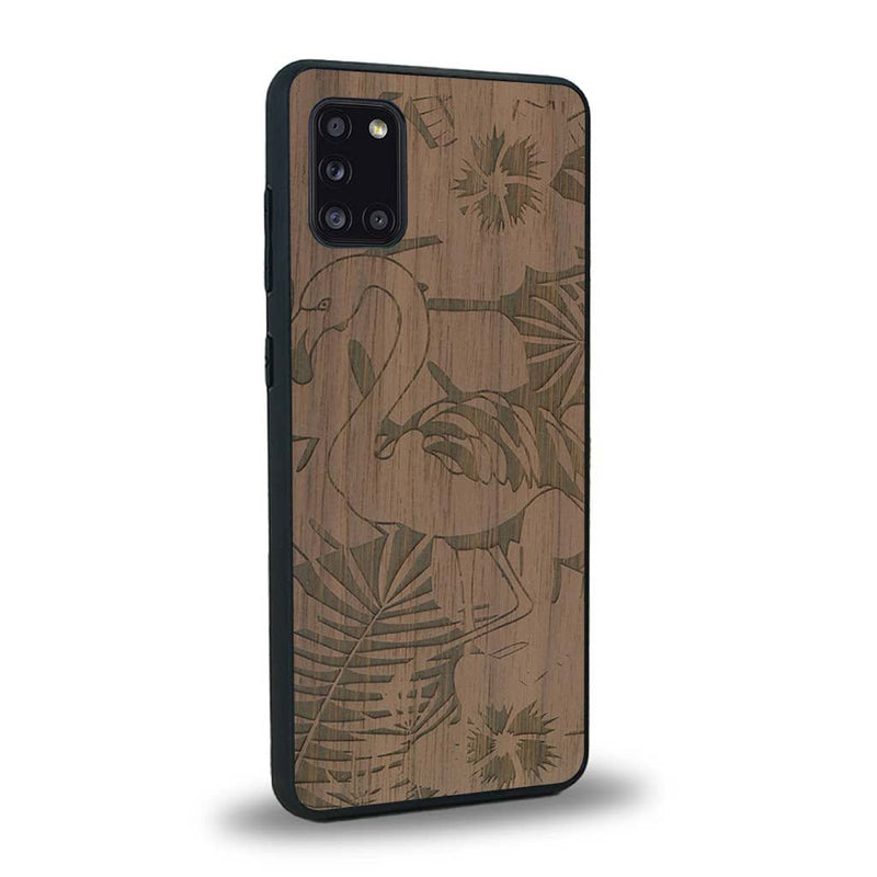 Coque Samsung A31 - Le Flamant Rose - Coque en bois