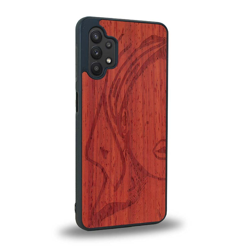 Coque Samsung A32 5G - Au féminin - Coque en bois