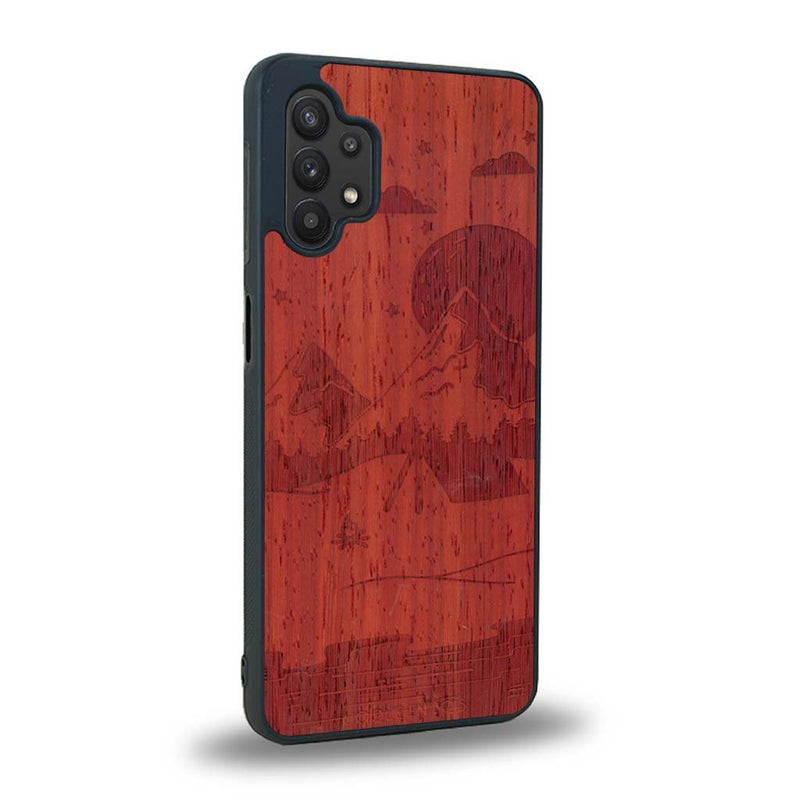 Coque Samsung A32 5G - Le Campsite - Coque en bois