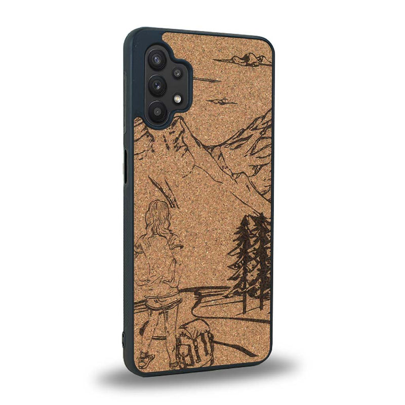 Coque Samsung A32 5G - L'Exploratrice - Coque en bois