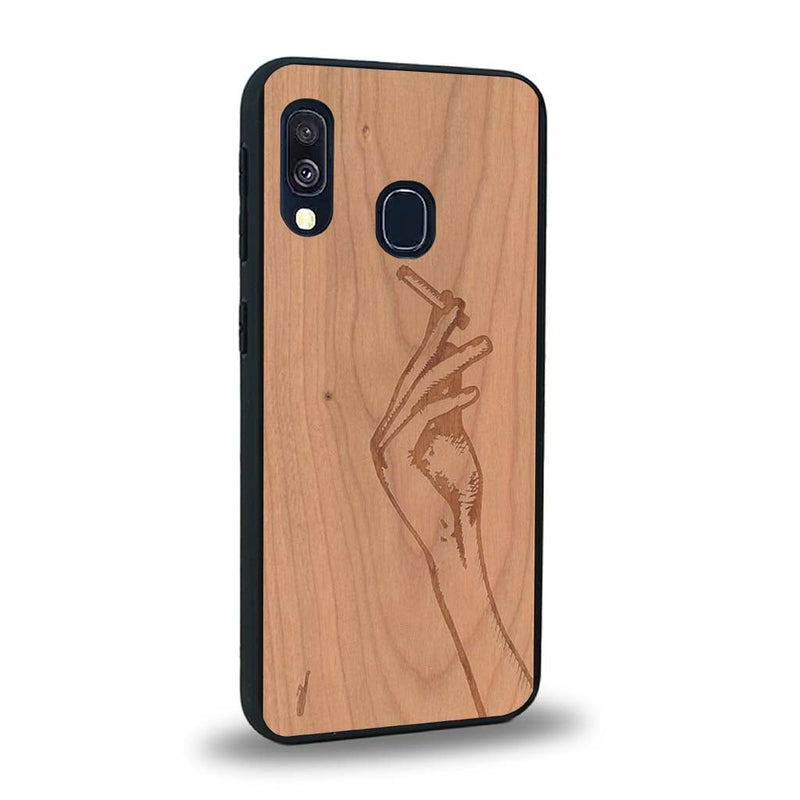 Coque Samsung A40 - La Garçonne - Coque en bois