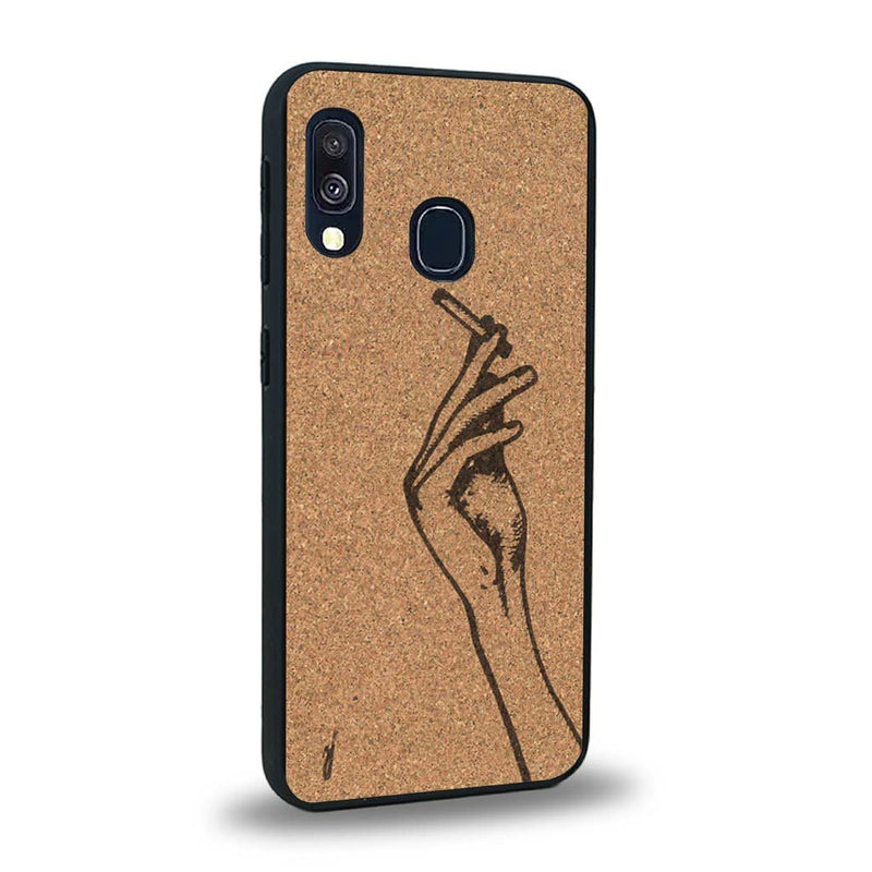 Coque Samsung A40 - La Garçonne - Coque en bois