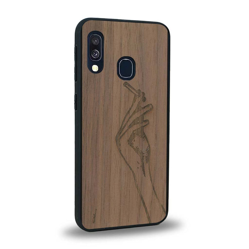 Coque Samsung A40 - La Garçonne - Coque en bois