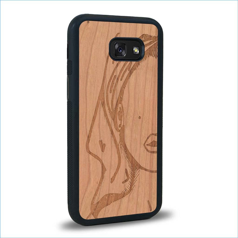 Coque Samsung A5 - Au féminin - Coque en bois