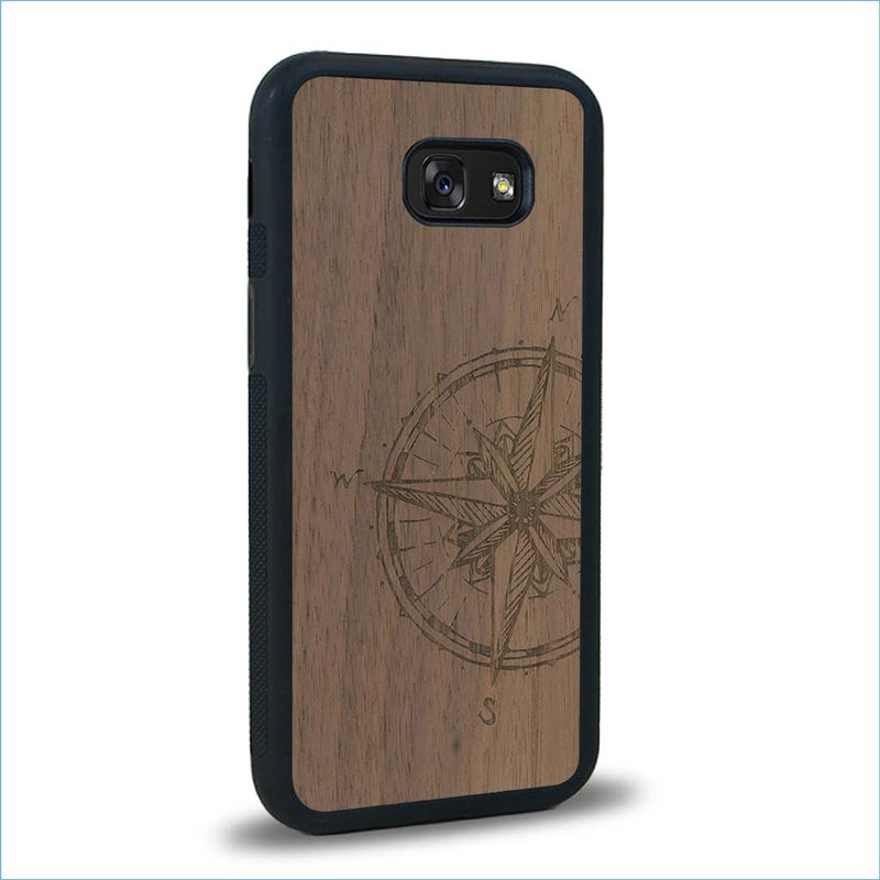 Coque Samsung A5 - La Rose des Vents - Coque en bois