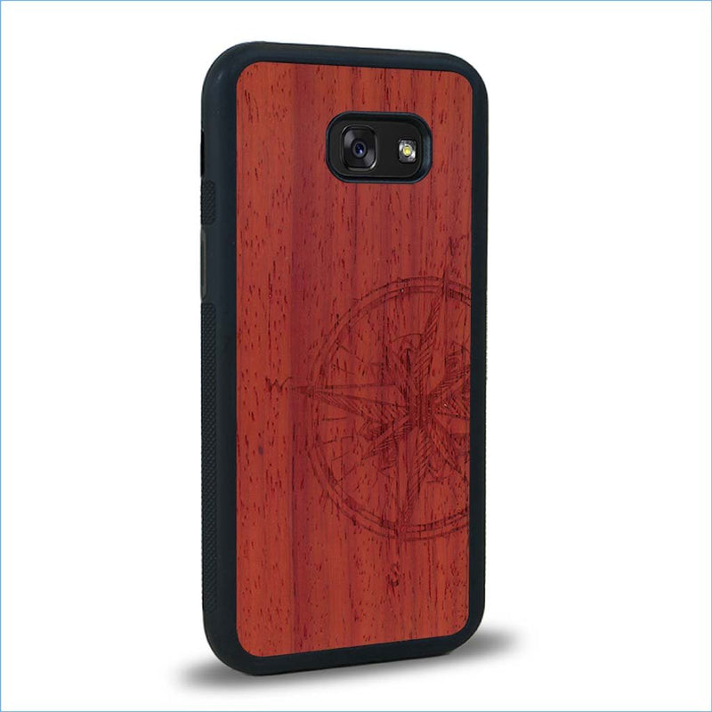 Coque Samsung A5 - La Rose des Vents - Coque en bois