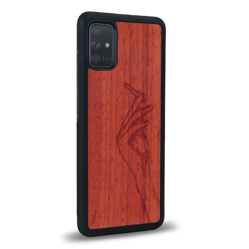 Coque Samsung A51 - La Garçonne - Coque en bois