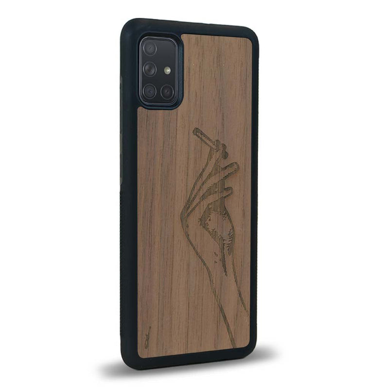 Coque Samsung A51 - La Garçonne - Coque en bois