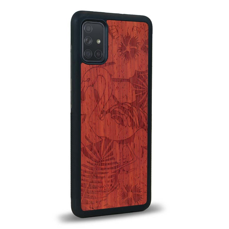 Coque Samsung A51 - Le Flamant Rose - Coque en bois