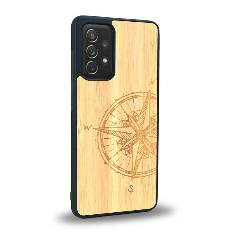 Coque Samsung A52 - La Rose des Vents - Coque en bois