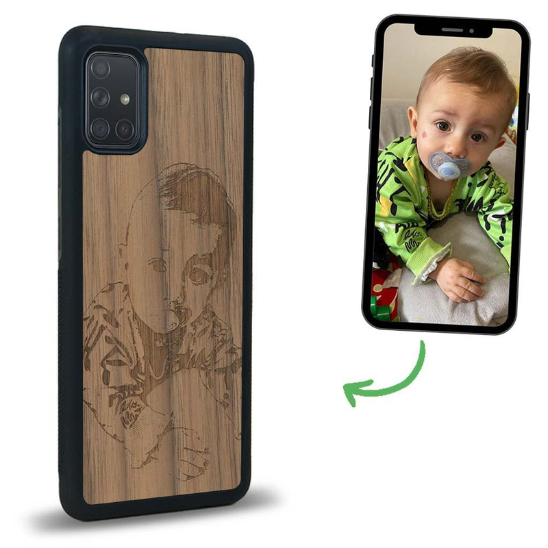 Coque Samsung A71 - La Personnalisable - Coque en bois