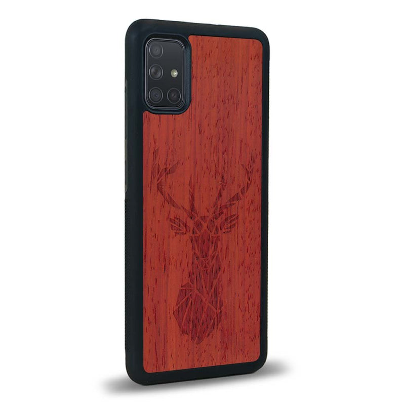 Coque Samsung A71 - Le Cerf - Coque en bois