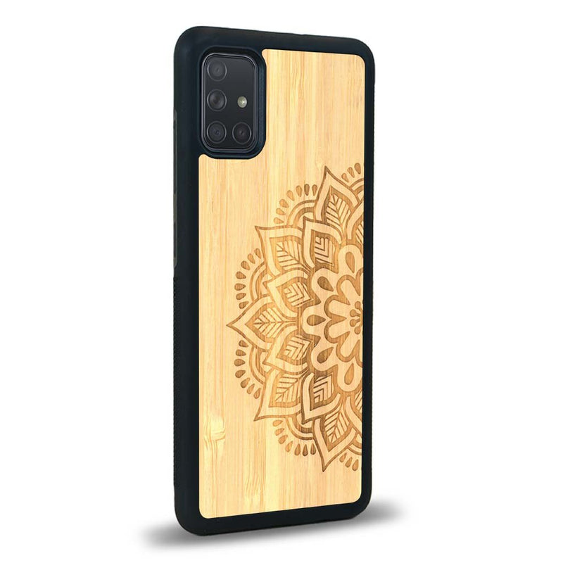 Coque Samsung A71 - Le Mandala Sanskrit - Coque en bois