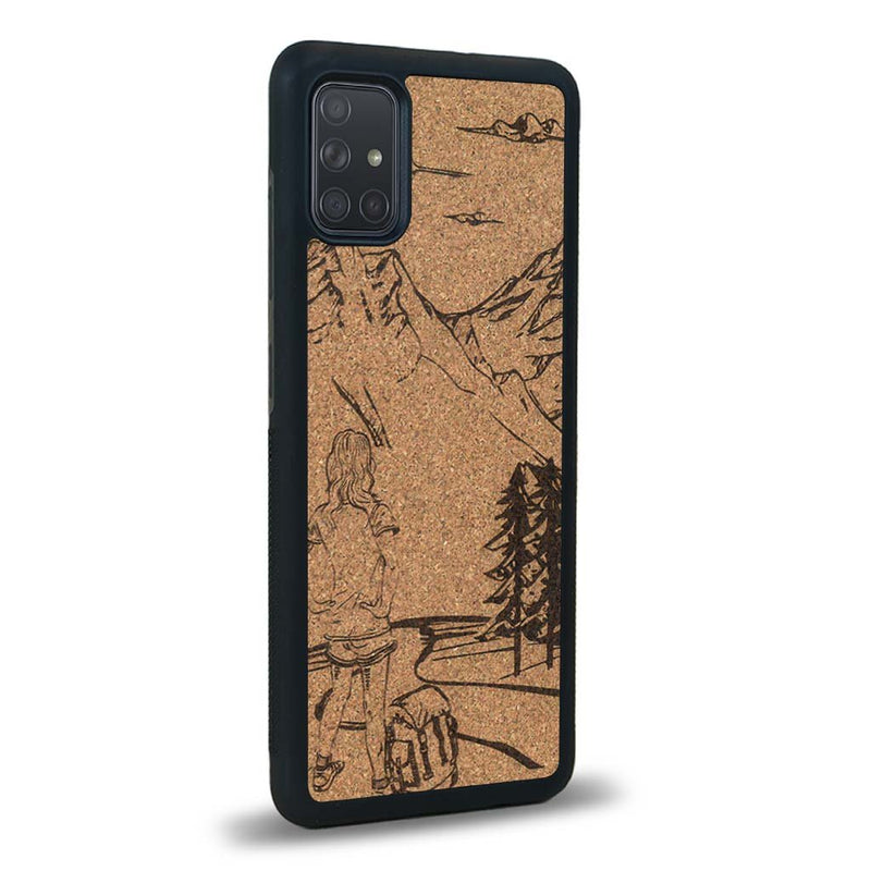 Coque Samsung A71 - L'Exploratrice - Coque en bois