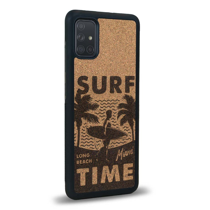 Coque Samsung A71 - Surf Time - Coque en bois