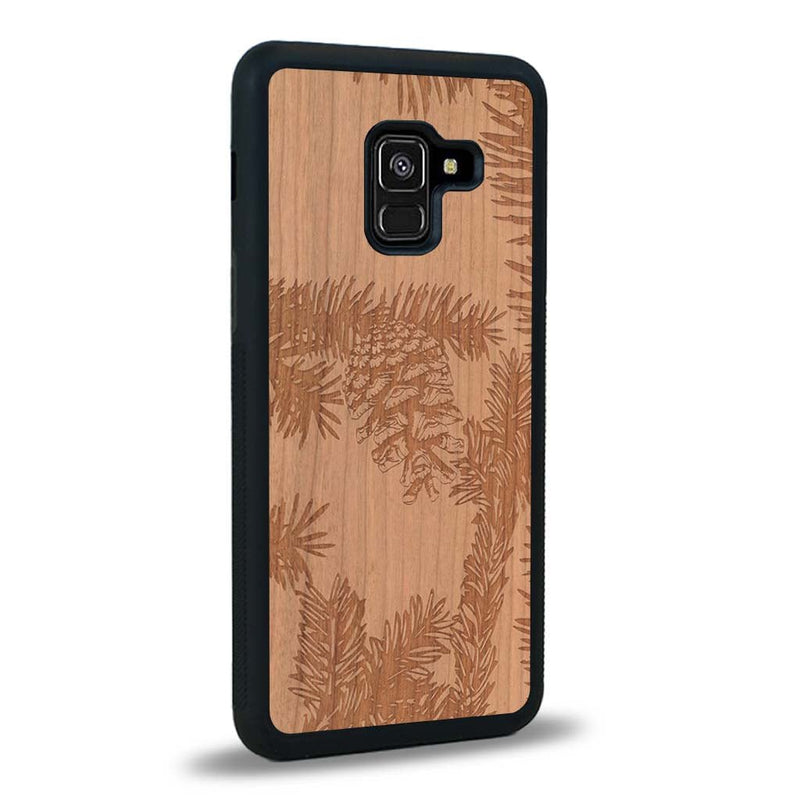 Coque Samsung A8 2018 - La Pomme de Pin - Coque en bois