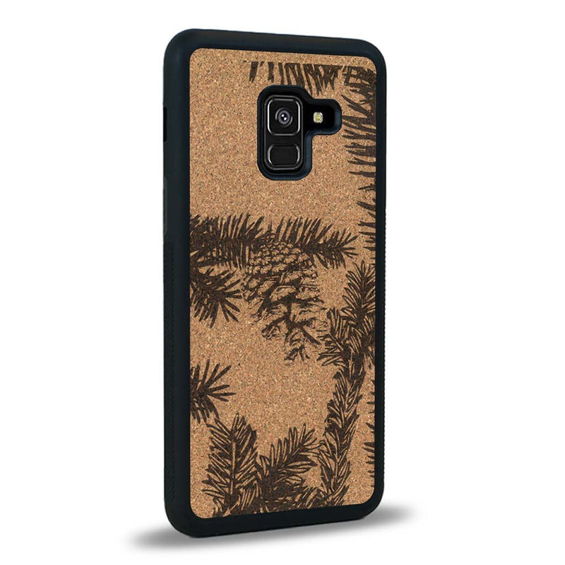 Coque Samsung A8 2018 - La Pomme de Pin - Coque en bois