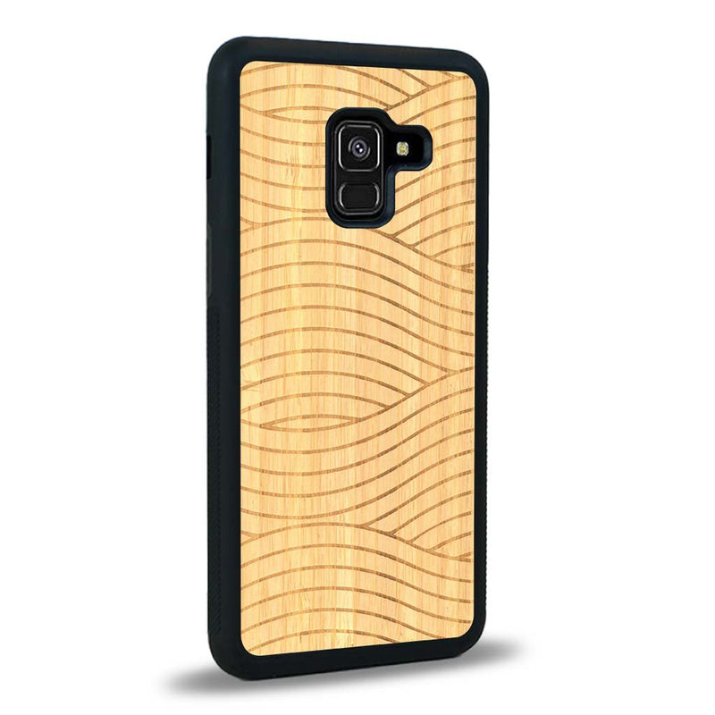 Coque Samsung A8 2018 - Le Wavy Style - Coque en bois