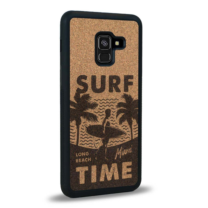 Coque Samsung A8 2018 - Surf Time - Coque en bois