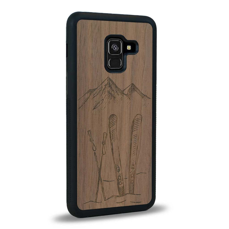 Coque Samsung A8 2018 - Winter Holidays - Coque en bois