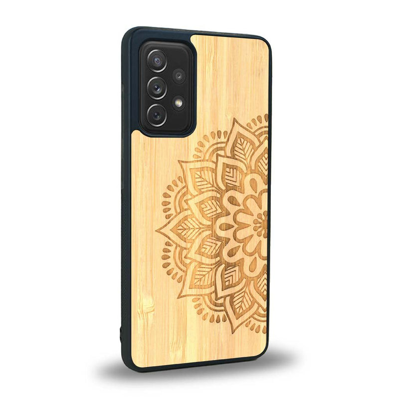 Coque Samsung A91 - Le Mandala Sanskrit - Coque en bois