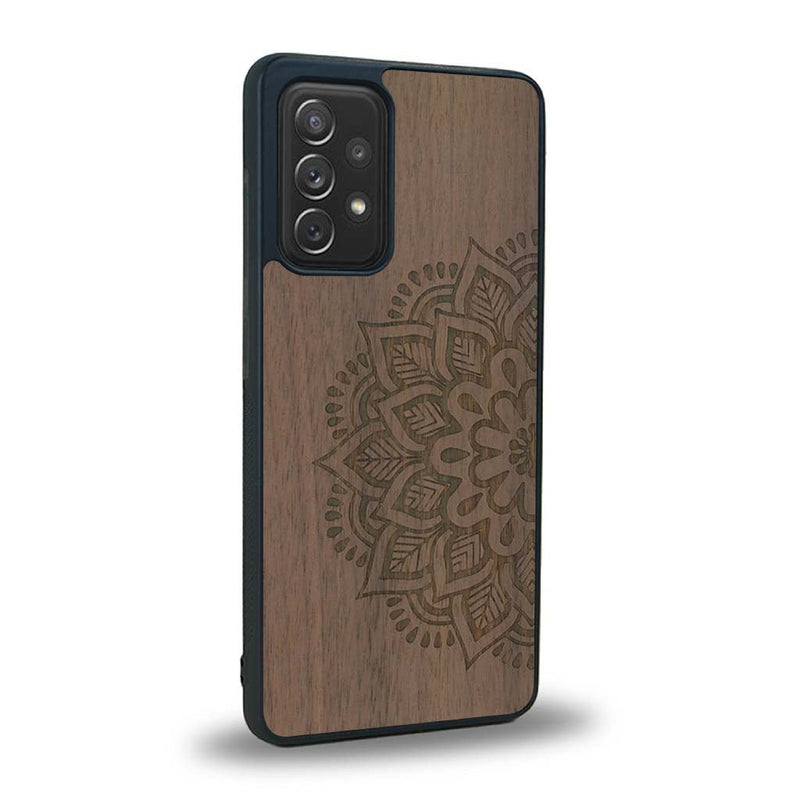 Coque Samsung A91 - Le Mandala Sanskrit - Coque en bois