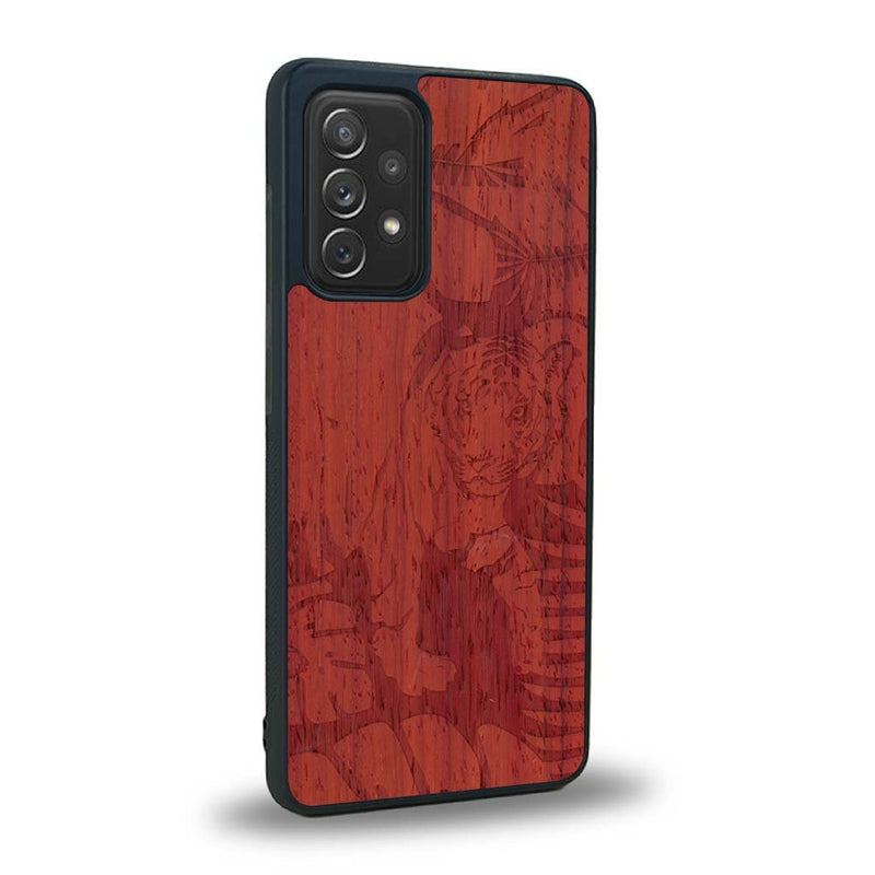 Coque Samsung A91 - Le Tigre - Coque en bois