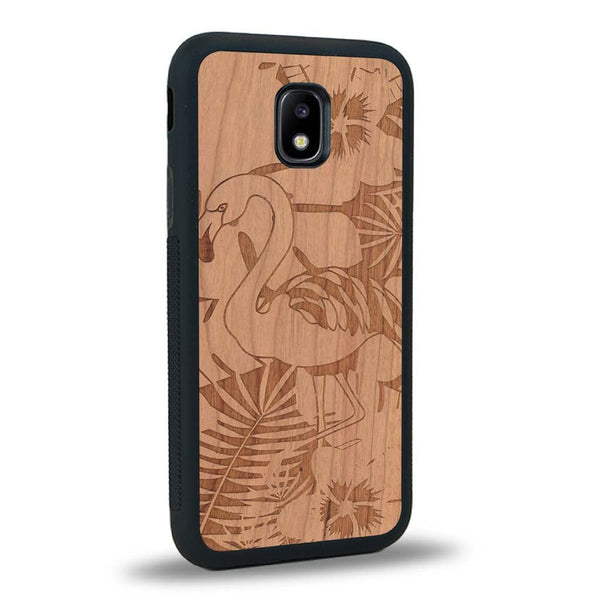 Coque Samsung J3 2017 - Le Flamant Rose - Coque en bois