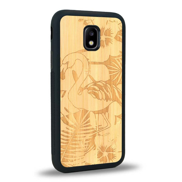 Coque Samsung J3 2017 - Le Flamant Rose - Coque en bois