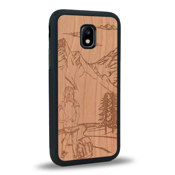 Coque Samsung J3 2017 - L'Exploratrice - Coque en bois