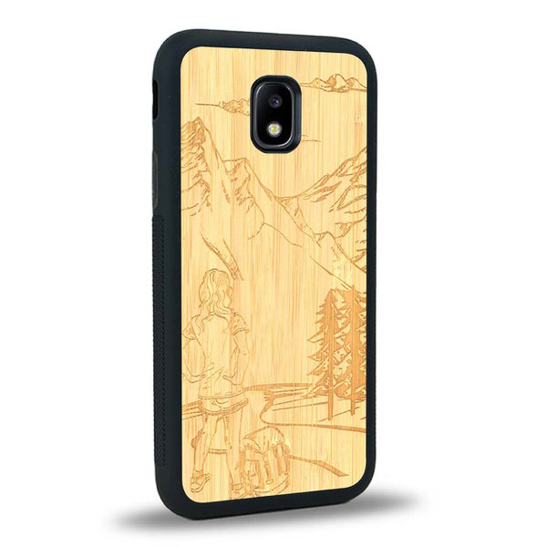 Coque Samsung J3 2017 - L'Exploratrice - Coque en bois