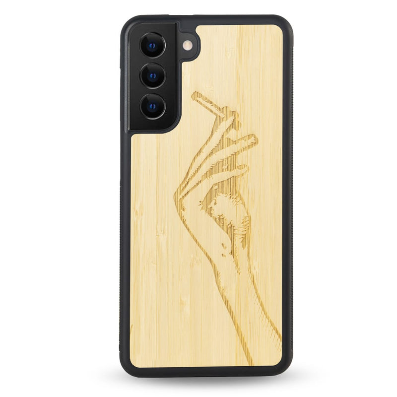 Coque Samsung - La garçonne - Coque en bois