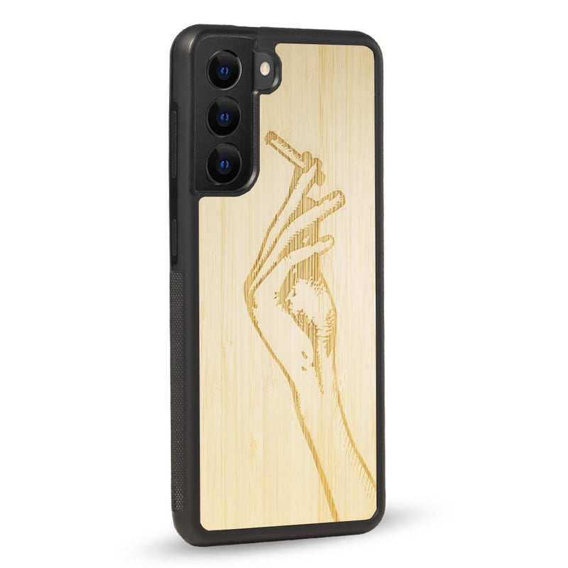 Coque Samsung - La garçonne - Coque en bois