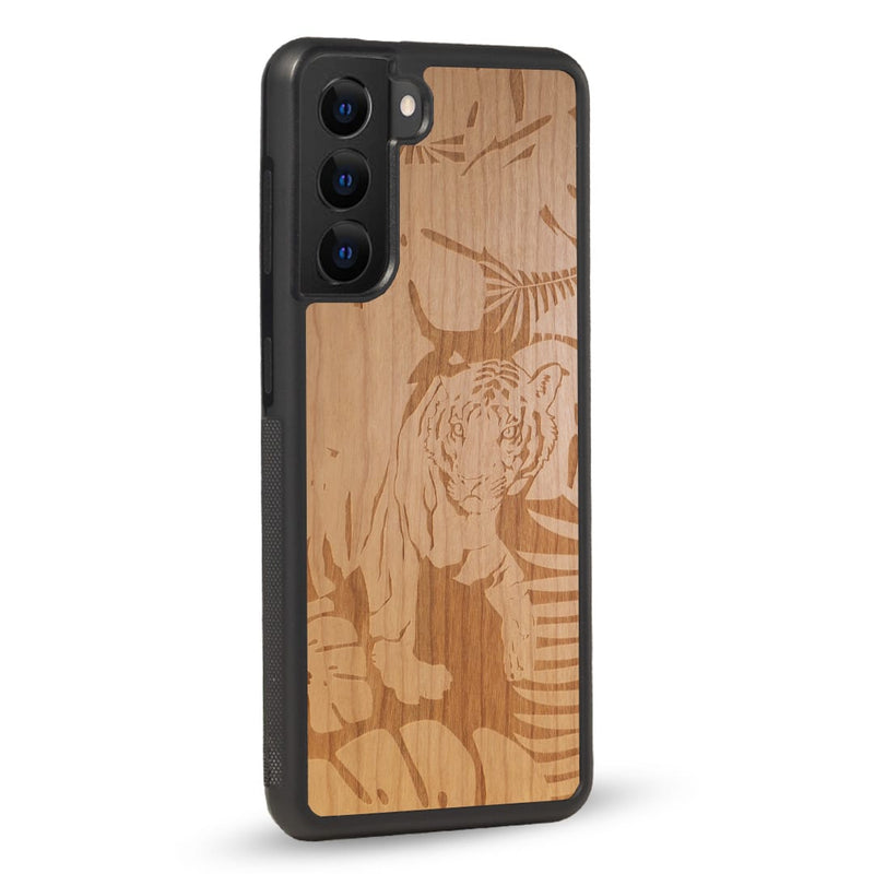 Coque Samsung - Le Tigre - Coque en bois