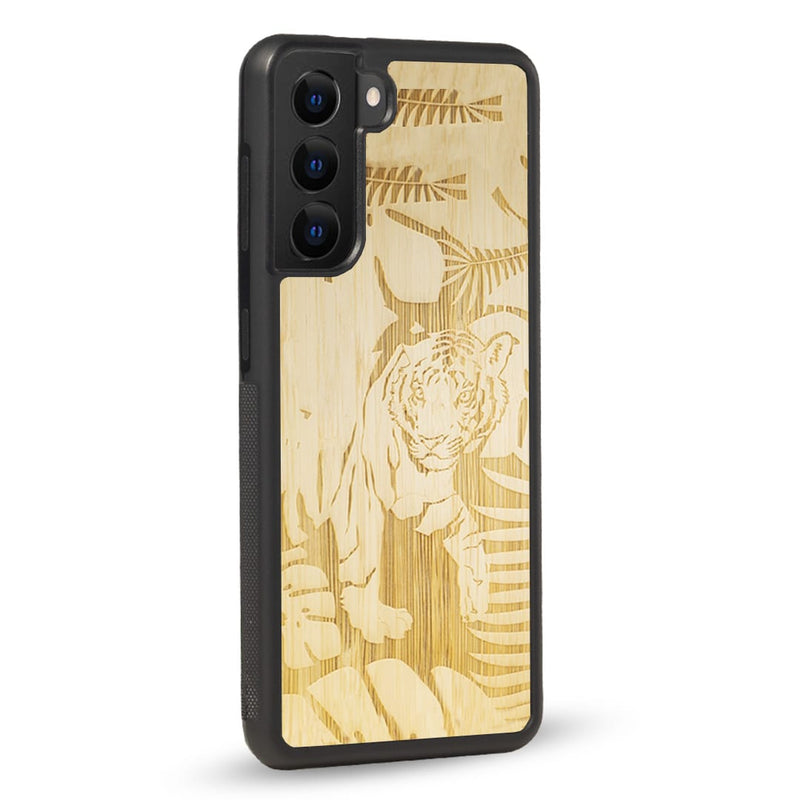 Coque Samsung - Le Tigre - Coque en bois