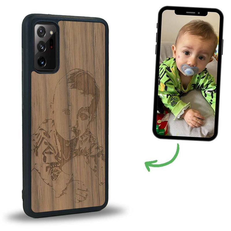 Coque Samsung Note 20 - La Personnalisable - Coque en bois