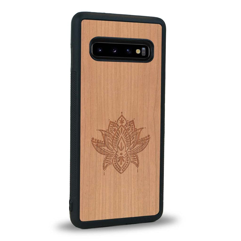 Coque Samsung Note 8 - Le Lotus - Coque en bois