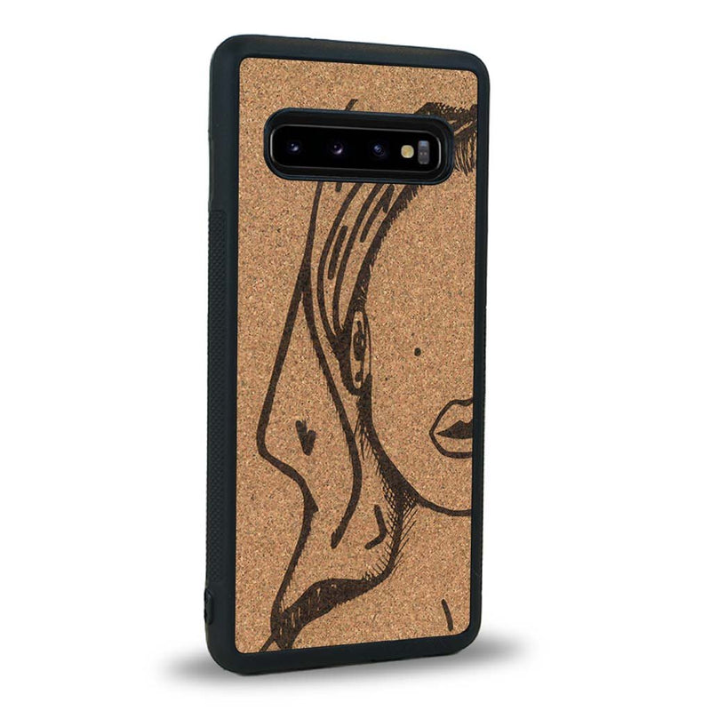 Coque Samsung S10 - Au féminin - Coque en bois