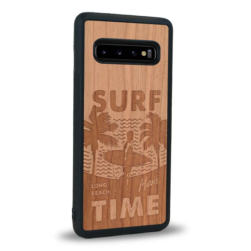 Coque Samsung S10 - Surf Time - Coque en bois