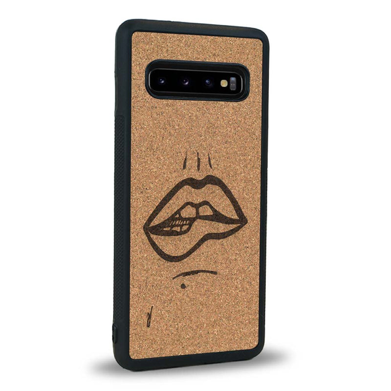 Coque Samsung S10+ - The Kiss - Coque en bois