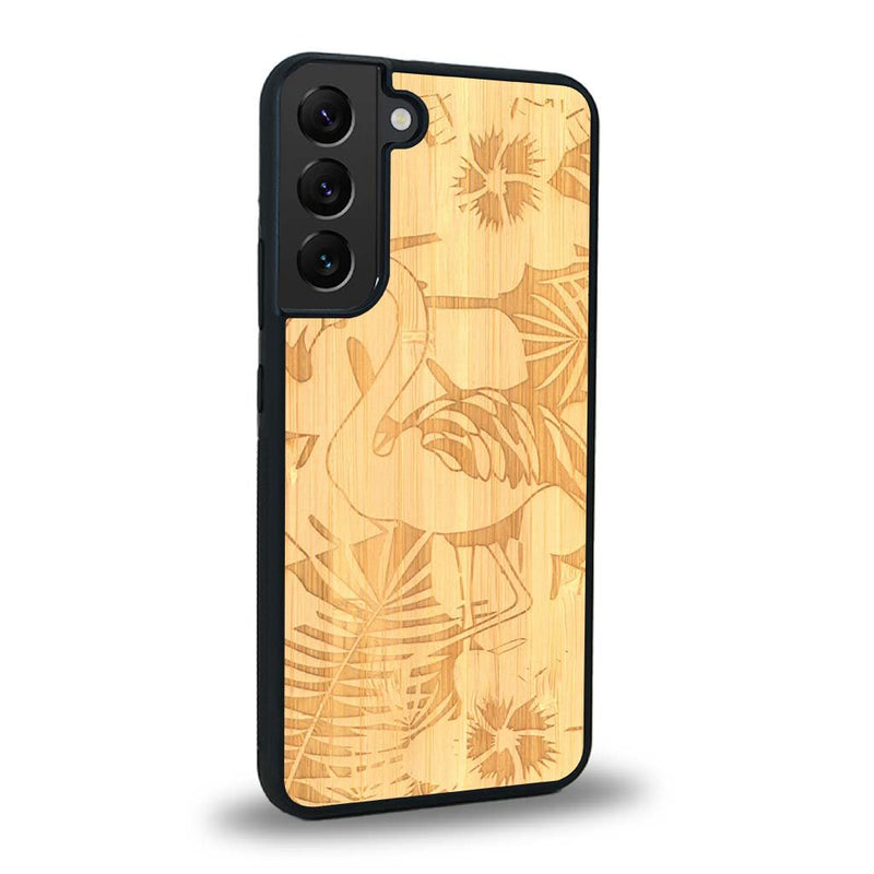 Coque Samsung S21 - Le Flamant Rose - Coque en bois