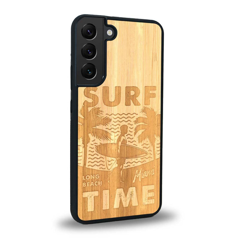 Coque Samsung S21 - Surf Time - Coque en bois