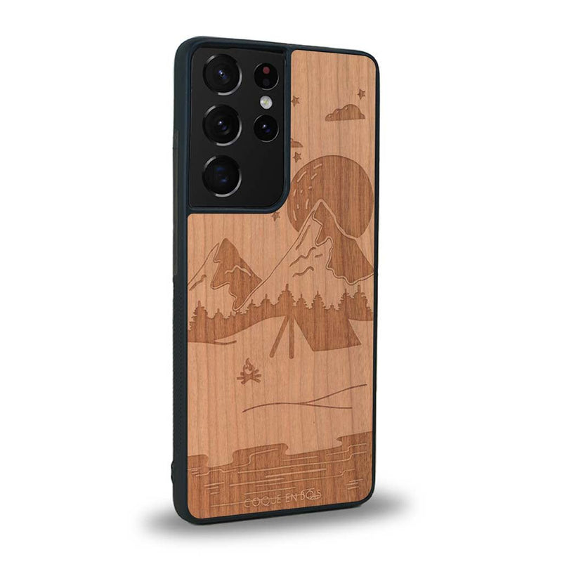 Coque Samsung S21 Ultra - Le Campsite - Coque en bois