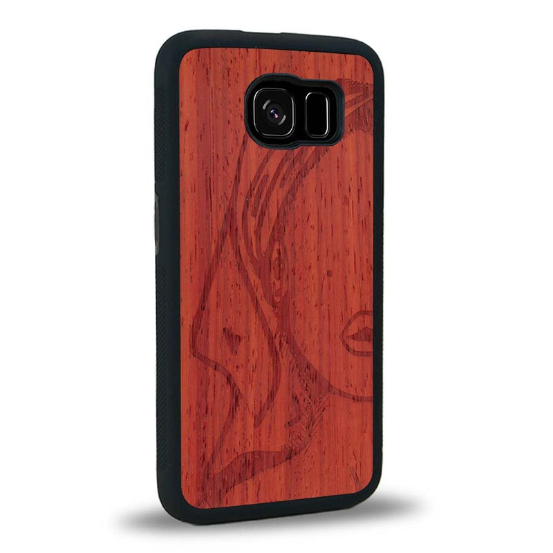 Coque Samsung S6 - Au féminin - Coque en bois