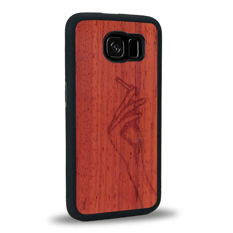 Coque Samsung S6 - La Garçonne - Coque en bois