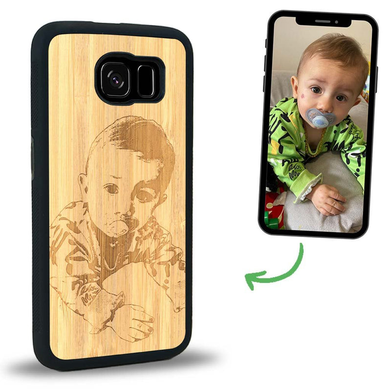 Coque Samsung S6 - La Personnalisable - Coque en bois