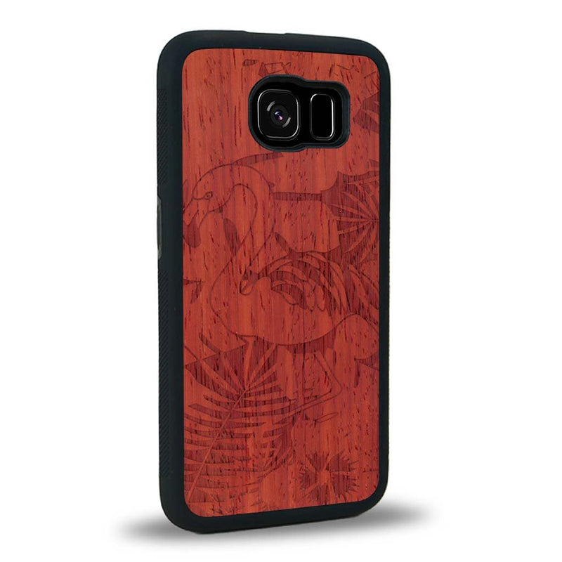 Coque Samsung S6 - Le Flamant Rose - Coque en bois