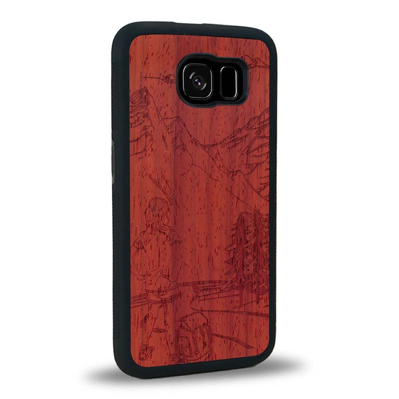 Coque Samsung S6 - L'Exploratrice - Coque en bois