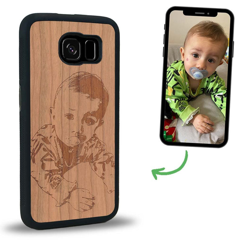 Coque Samsung S6E - La Personnalisable - Coque en bois